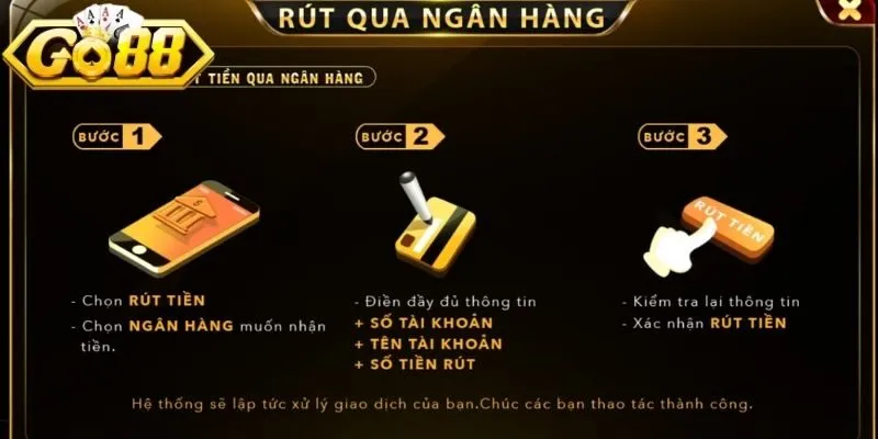 Rút Tiền Go88 - Thao Tác Nhận Thưởng Chỉ Trong 5 Phút 3 Sunwin Kích hoạt tính năng giao dịch và chọn ngân hàng